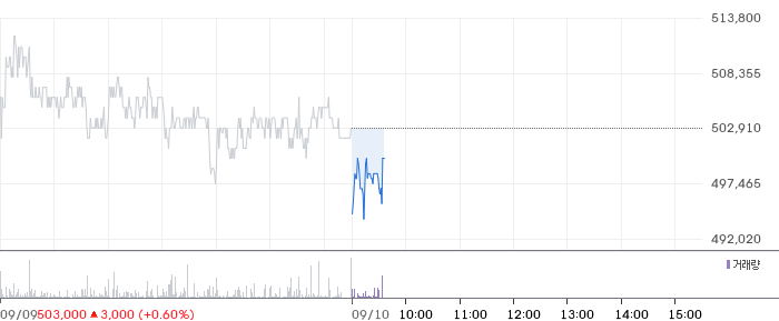 KCC 일봉 차트