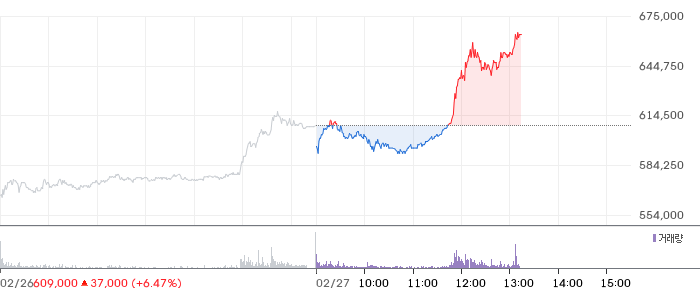 현대차 일봉 차트