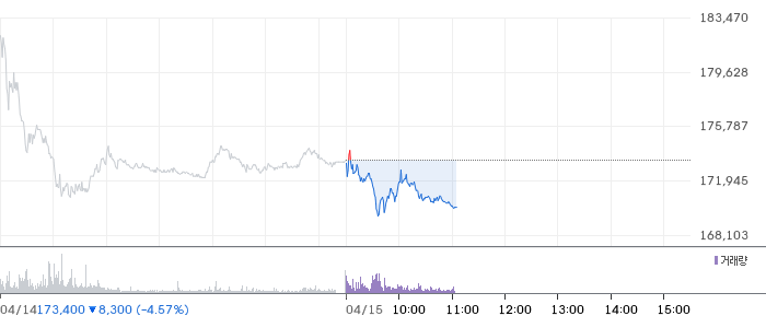 엘앤에프 일봉 차트
