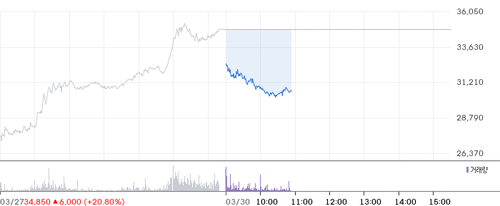 한양디지텍 일봉 차트