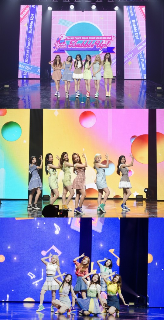 Kpop group Rocket Punch Japan debut showcase live BUBBLE UP!