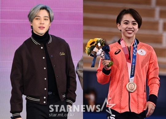 BTS Jimin and Japanese Olympic medalists