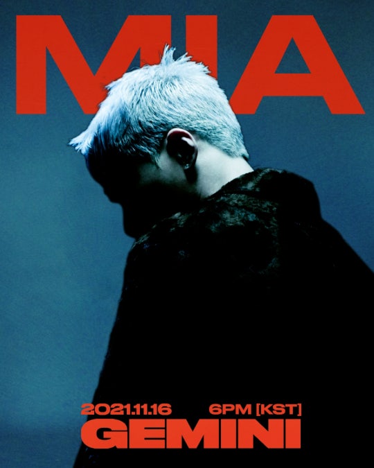 Kpop singer Gemini MIA poster