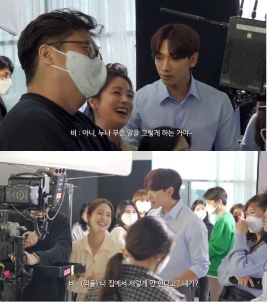 Rain and Taehee Kim endorsement shoot