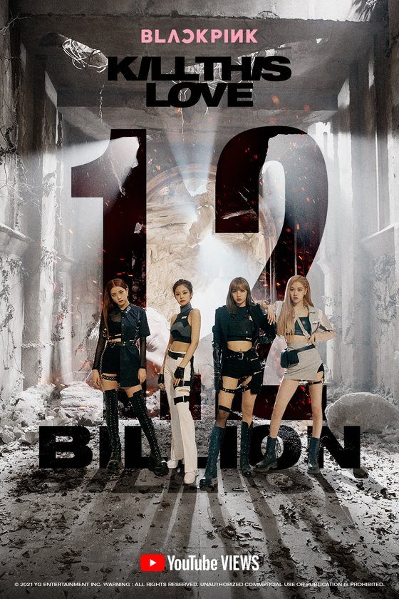 YG LIFE – BLACKPINK Reaches 1.2B Views with 'Kill This Love