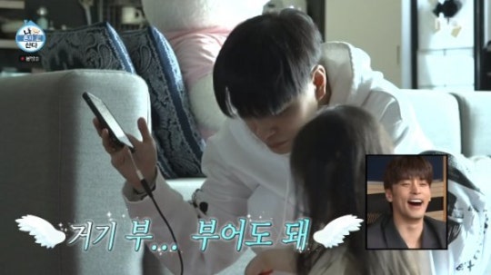 Simon Dominic with his niece