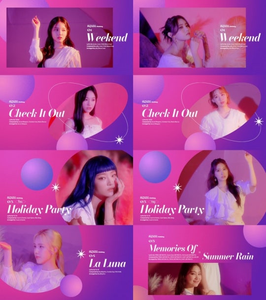 Weeekly, Play Game: Holiday Tracklist (Weekend, Check It Out. Holiday Party. La Luna, Memories Of Summer Rain)