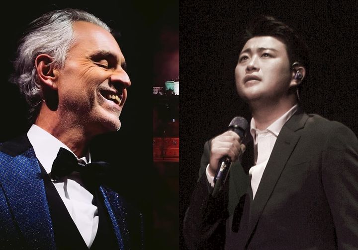 테너 안드레아 <b>보첼리</b>, <b>김호중</b>에게 신곡 <b>선물</b>