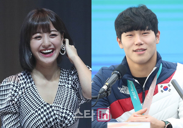 <b>트와이스</b> 리더 지효, '아이언맨' <b>윤성빈과</b> <b>열애설</b>