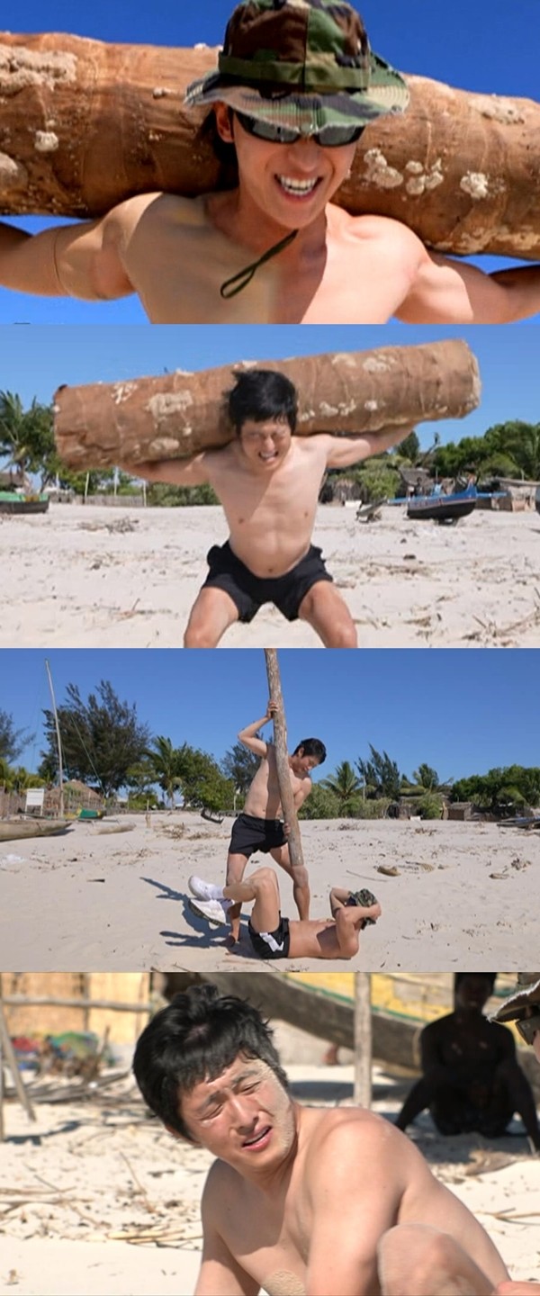 '태계<b>일주</b>3' <b>기안84</b> X <b>덱스</b>, '통나무 스쾃' 짐승美 폭발