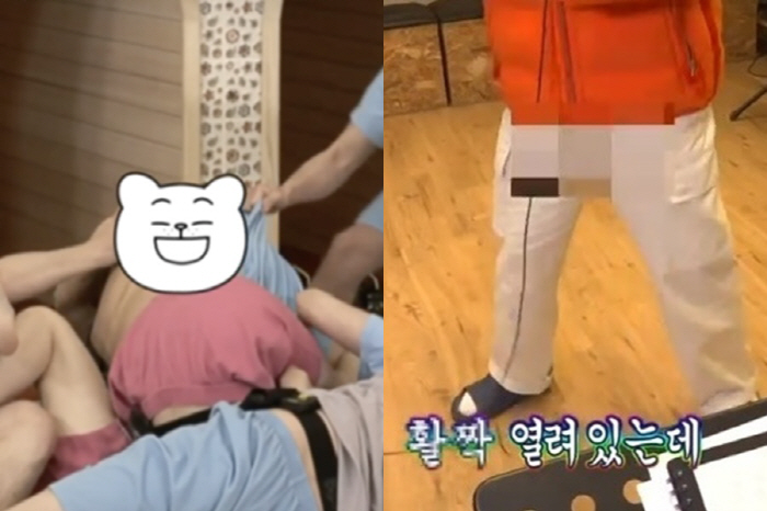[SC리뷰]주우재는 엉덩이 노출, <b>허경환</b>은 열린 바지지퍼…아이고 망측해라('홈...