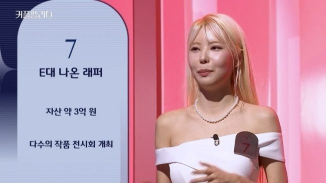 래퍼 <b>캐리건메이</b> "전 <b>남친이</b> 때려서 헤어졌다"..'<b>커플팰리스</b>' 입소문 최고1.5...