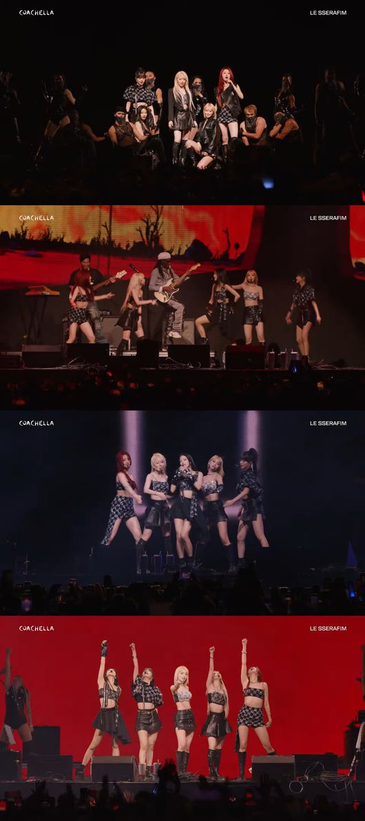"꿈 <b>이뤄진</b> 밤" <b>르세라핌</b>, 美 ‘<b>코첼라</b>’ 홀렸다..관객 떼창·떼춤까지