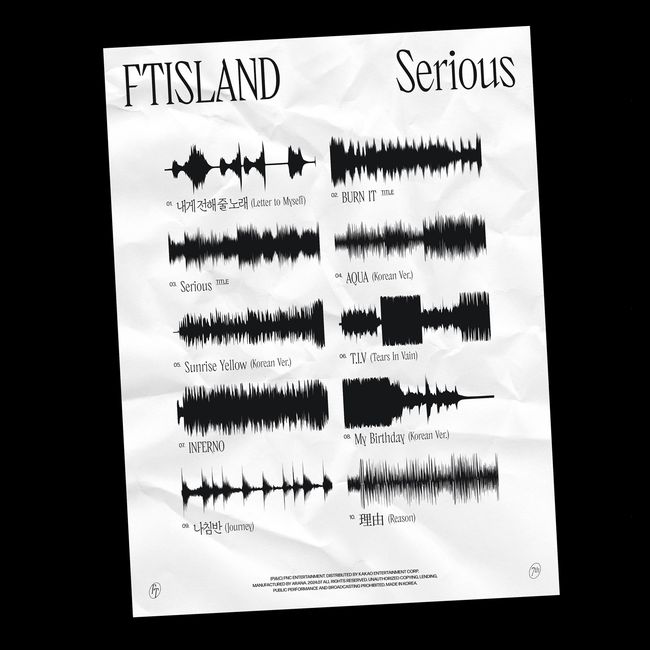 FTISLAND Unveils Tracklist for 7th Album &lsquo;Serious&rsquo; with Diverse Songs