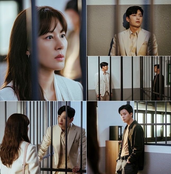 ‘멱살 한번 잡힙시다’ <b>김하늘</b>·<b>장승조</b>, 숨 막히는 유치장 대면