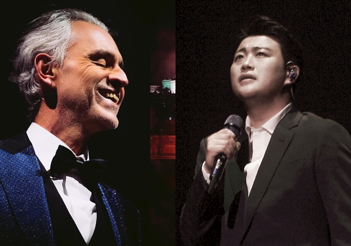 <b>김호중</b>에게···안드레아 <b>보첼리</b>의 신곡 <b>선물</b>