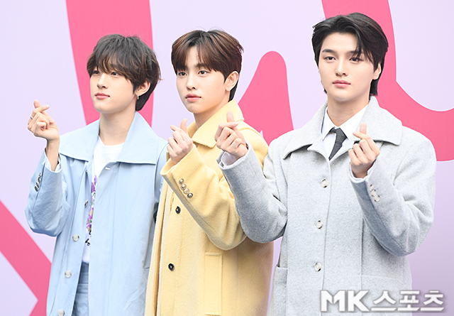 드리핀 차준호-김민서-이협 ‘<b>서울패션위크 포토월</b>’