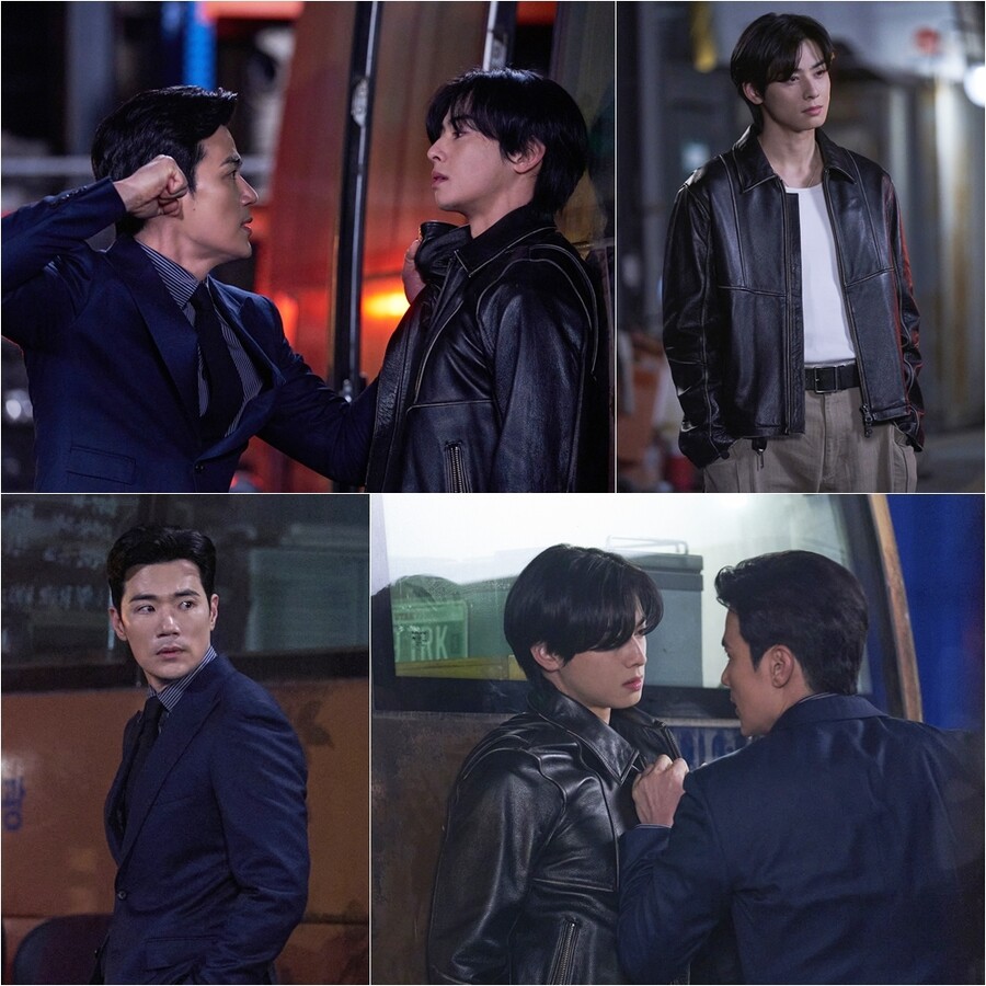 차은우, <b>김강우</b>에 <b>멱살</b> 잡혔다('<b>원더풀</b> 월드')